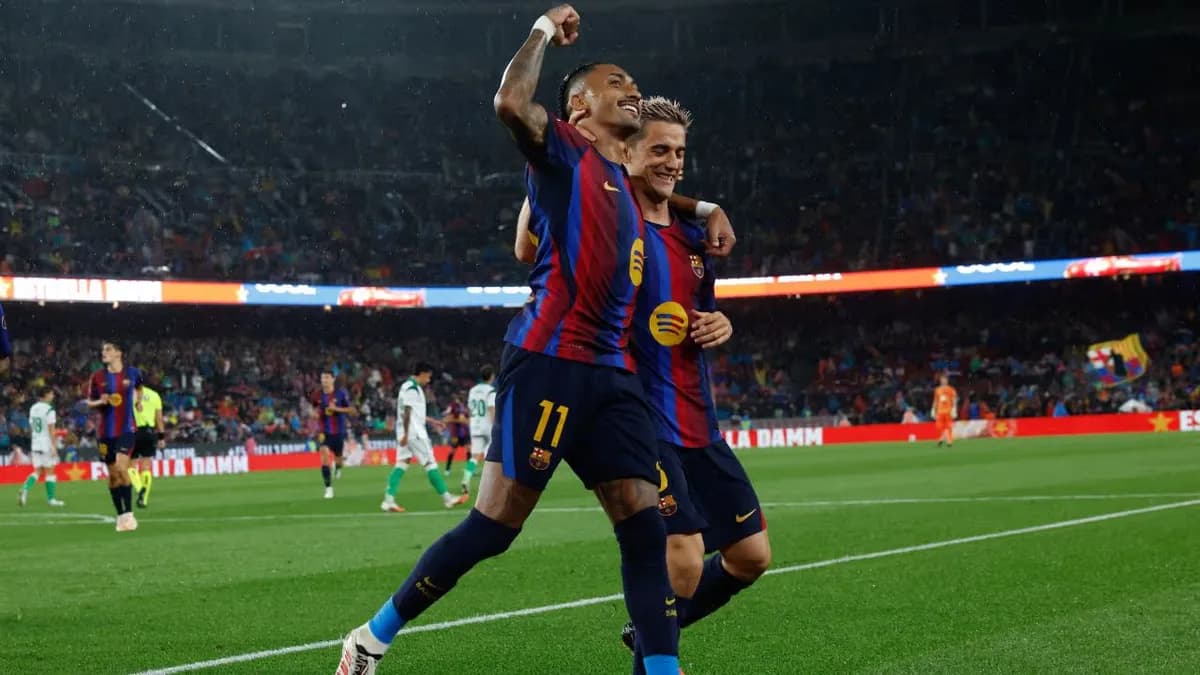 El Barcelona logra una remontada ante el Sevilla gracias a Raphinha