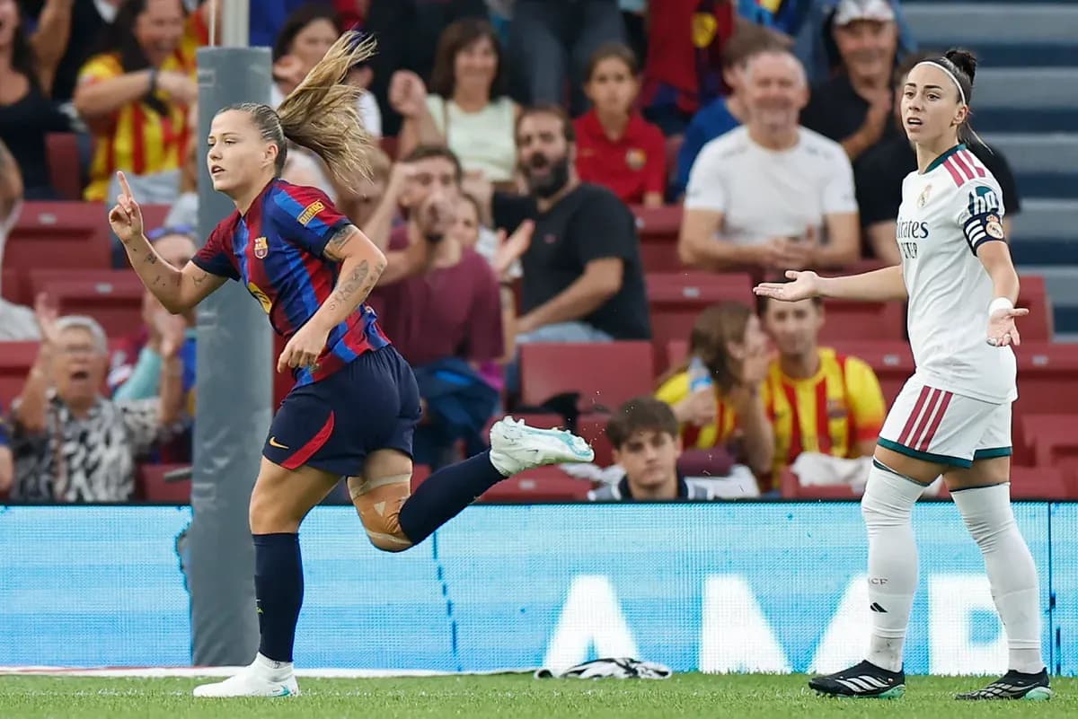 Claudia Pina brilla en el Clásico con un póker histórico ante el Real Madrid