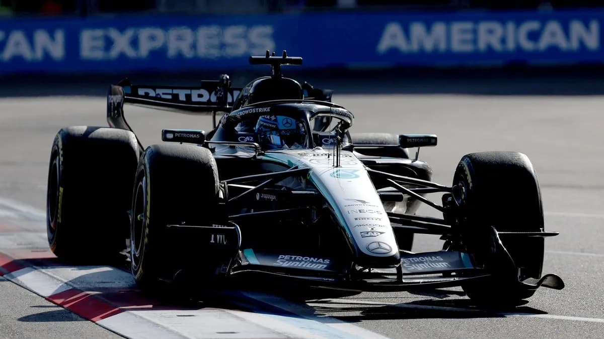 George Russell gana el GP de Azerbaiyán tras resistir a Max Verstappen