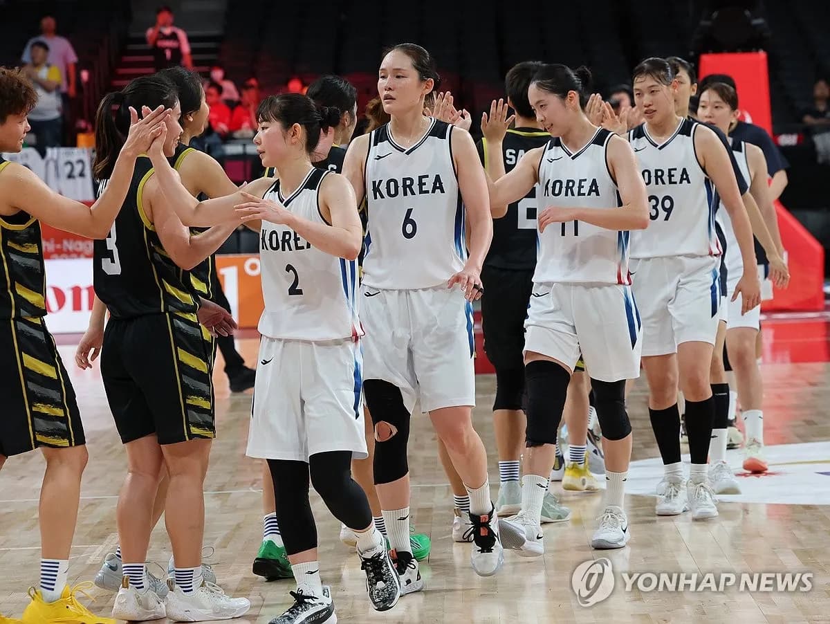 Corea del Sur derrota a Malasia en baloncesto femenino en los Juegos Asiáticos