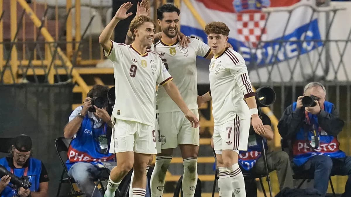 España avanza a cuartos de final de la UEFA Nations League tras vencer a Croacia