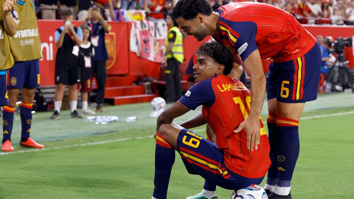 España vence a Croacia 4-1 con doblete de Lamine Yamal en Sevilla