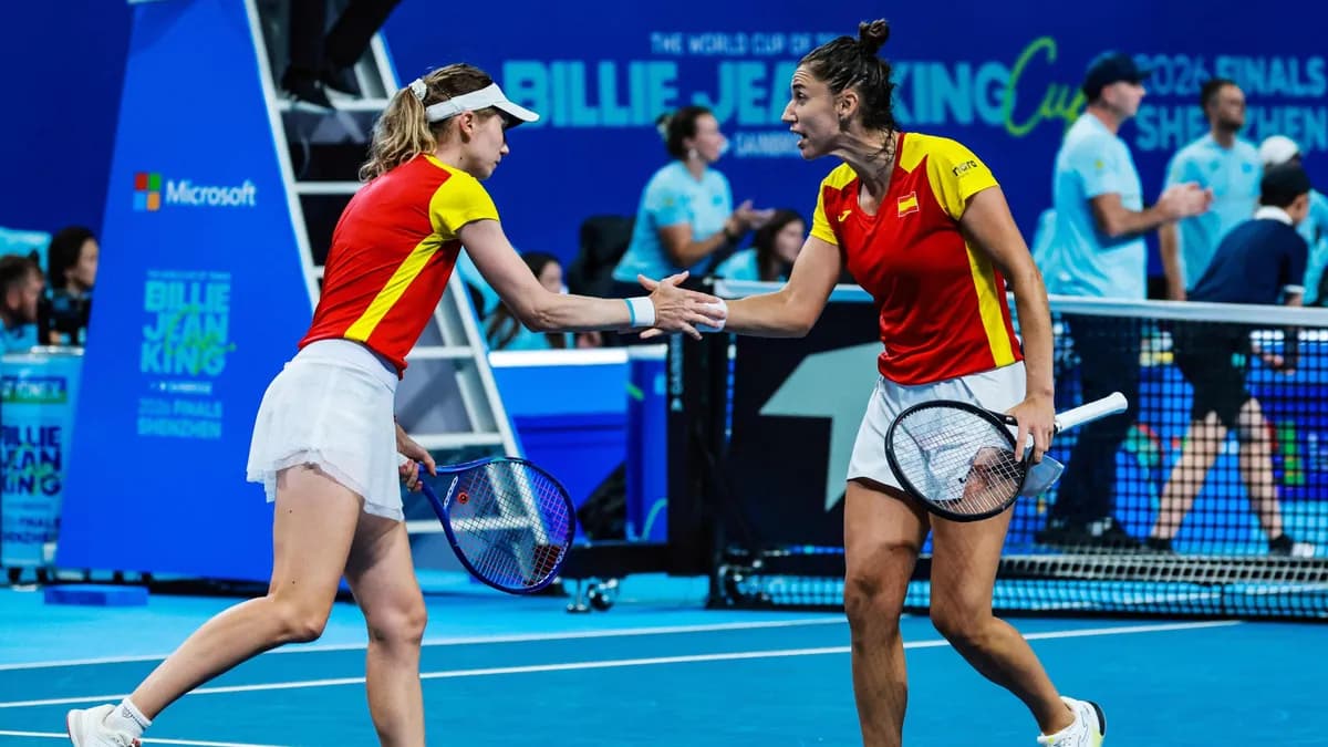 España avanza a semifinales de la Billie Jean King Cup tras victoria en dobles