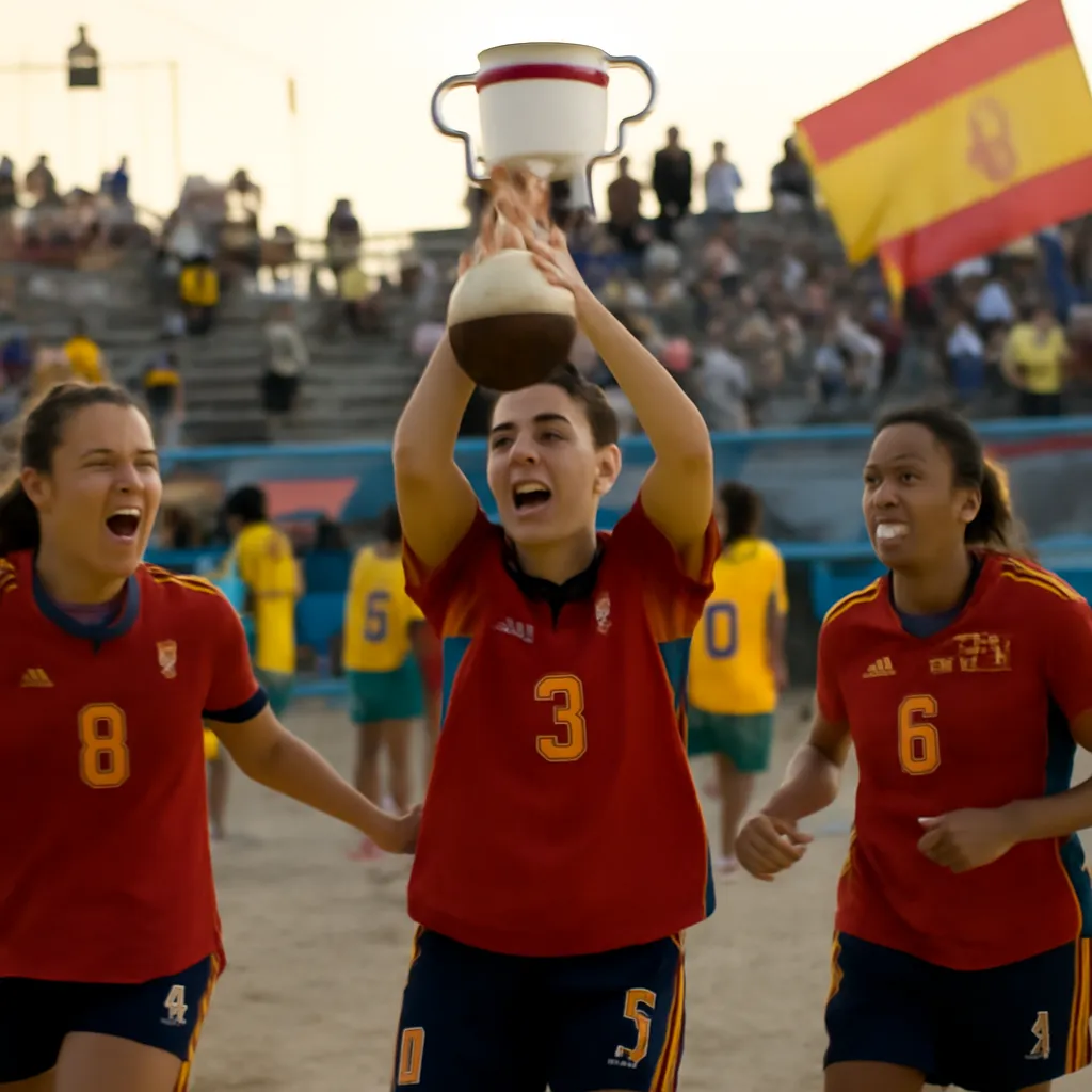España se corona campeona del Mundialito de Fútbol Playa 2026 tras vencer a Brasil